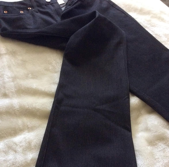 *SALE* Vertigo Paris Black Stretch Wide Leg Jean Size 4 - Picture 3 of 10